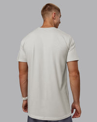 Man wearing Base FLXCotton Tee - Digital Mist | Thumbnail Index: 2