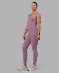 Woman wearing Blaze Ultra High-Rise Full Length Legging - Grape | Thumbnail Index: 5