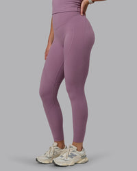 Woman wearing Blaze Ultra High-Rise Full Length Legging - Grape | Thumbnail Index: 2