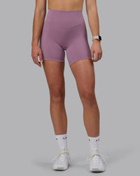 Woman wearing Blaze Ultra High-Rise 6" Short - Grape | Thumbnail Index: 2