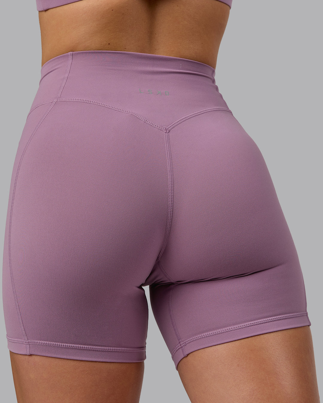 Woman wearing Blaze Ultra High-Rise 6" Short - Grape - view 4