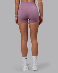 Woman wearing Blaze Ultra High-Rise 4" Short - Grape | Thumbnail Index: 6