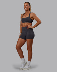Woman wearing Bree Masters Velocity Sports Bra - Stormy | Thumbnail Index: 4