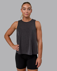 Woman wearing Breeze Training Tank - Black | Thumbnail Index: 0