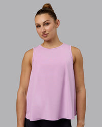 Woman wearing Breeze Training Tank - Pastel Orchid | Thumbnail Index: 2