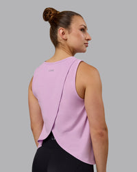 Woman wearing Breeze Training Tank - Pastel Orchid | Thumbnail Index: 1