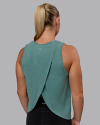 Woman wearing Breeze Training Tank - Sagebrush | Thumbnail Index: 0