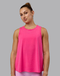 Woman wearing Breeze Training Tank - Ultra Pink | Thumbnail Index: 2