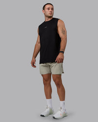 Man wearing Challenger 6" Lined Performance Shorts - Sustained Grey | Thumbnail Index: 2