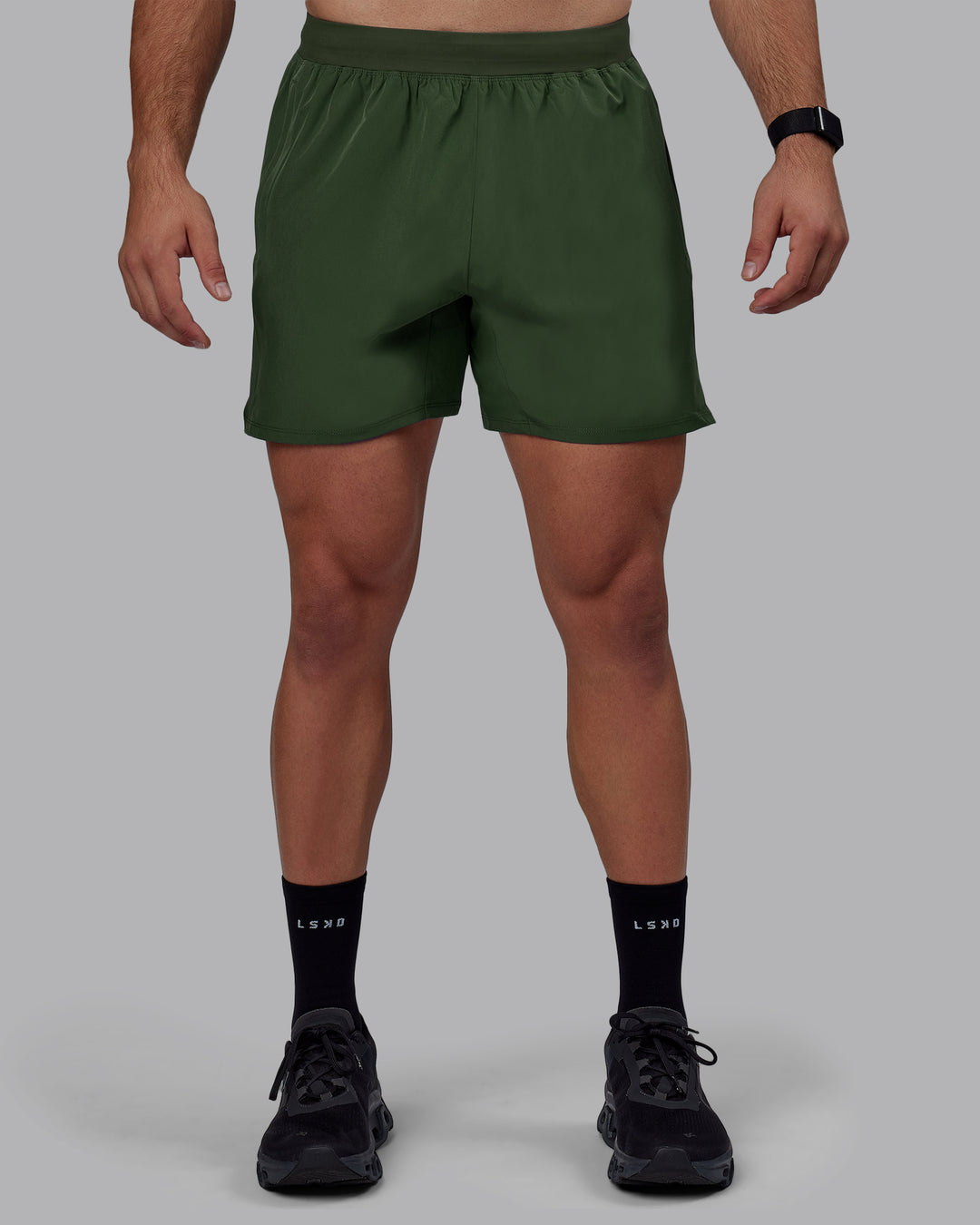 Man wearing Challenger 6" Performance Shorts - Cilantro - view 5