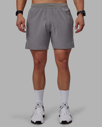 Man wearing Challenger 6" Performance Shorts - Storm Front | Thumbnail Index: 5
