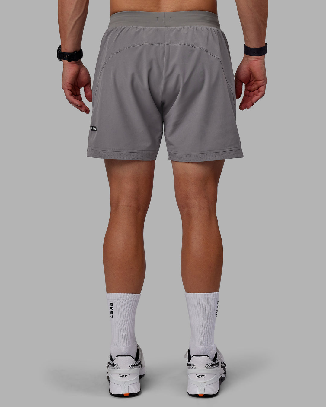 Man wearing Challenger 6" Performance Shorts - Storm Front - view 4