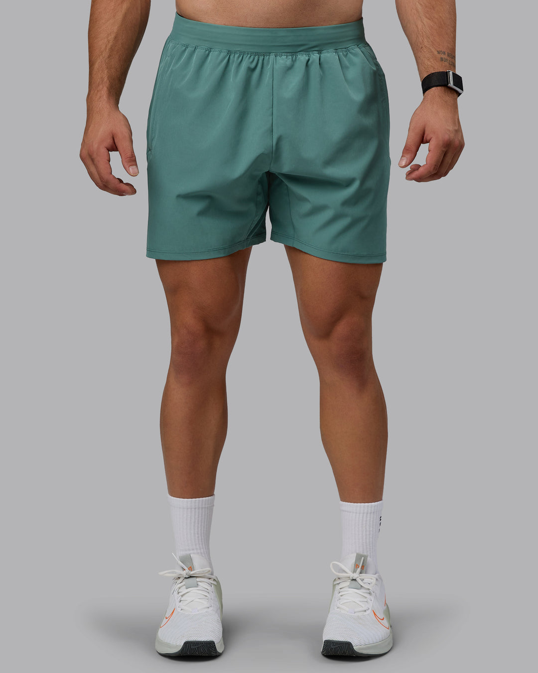 Man wearing Challenger 6" Performance Shorts - Sagebrush - view 7