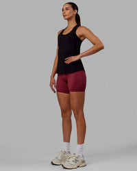 Woman wearing Charge PimaFLX-Lite Active Tank - Black | Thumbnail Index: 6
