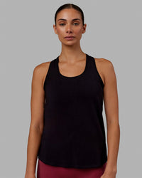 Woman wearing Charge PimaFLX-Lite Active Tank - Black | Thumbnail Index: 2