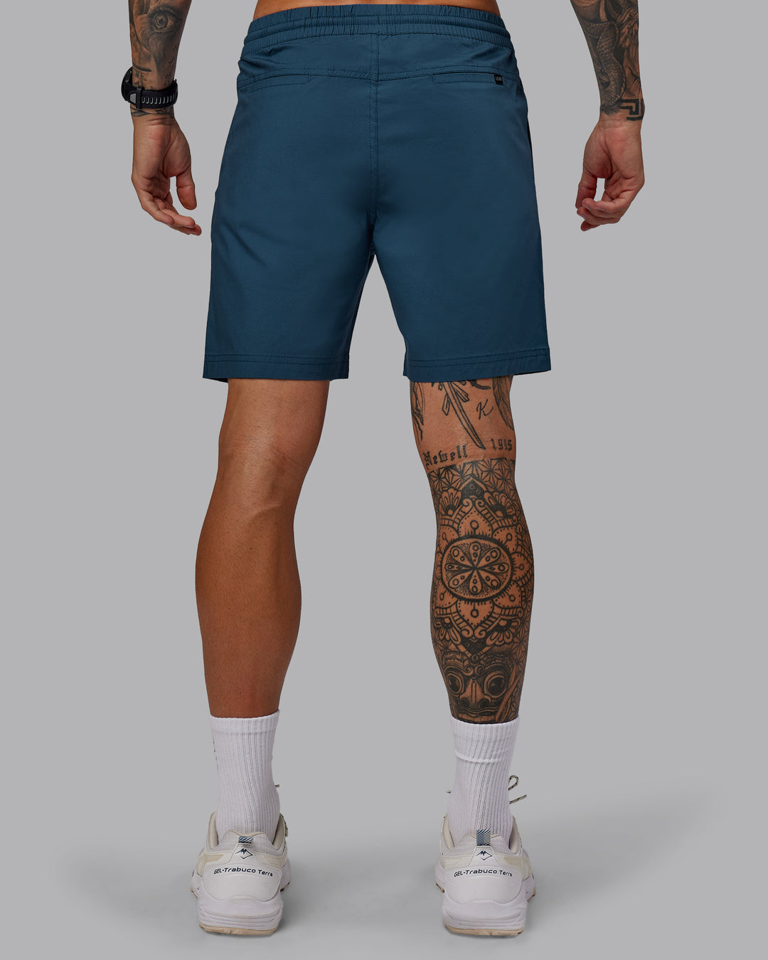 Man wearing Daily 7" Shorts - Indigo - view 4