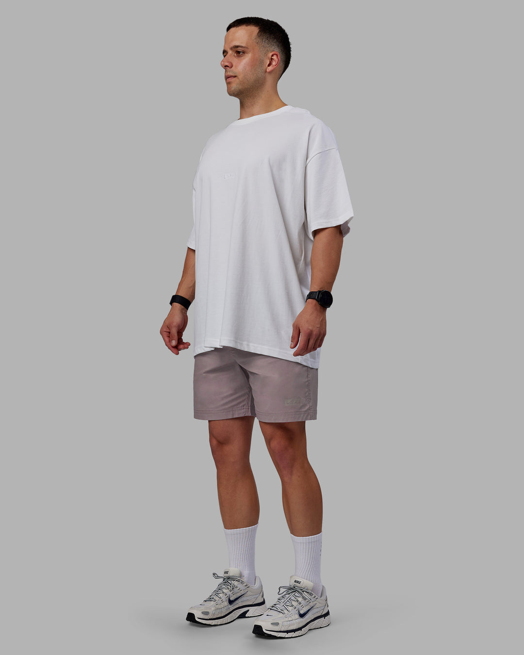 Man wearing Daily Shorts - Grey Purple - view 3