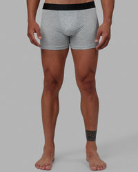 Man wearing daily trunks - light grey. | Thumbnail Index: 9