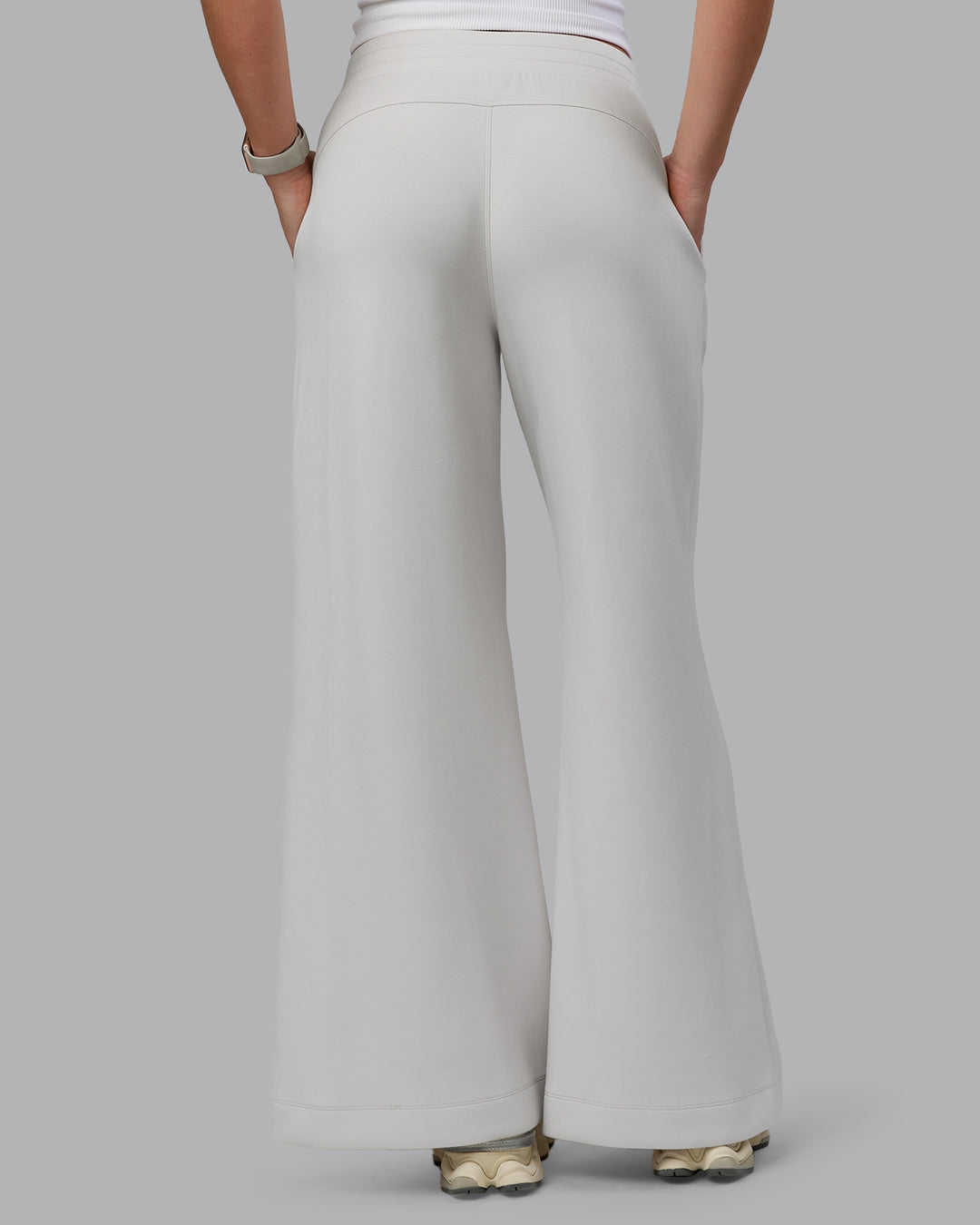 Woman wearing Elevate SoftTouch Wide Leg Pants - Clay-Clay - view 4