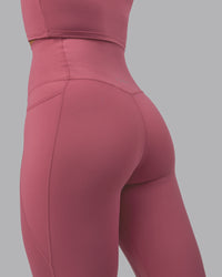 Woman wearing Elixir Ultra High-Rise Full Length Legging Pockets - Mauve Haze | Thumbnail Index: 9