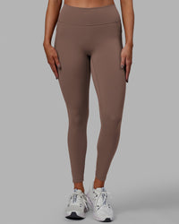 Woman wearing Fusion Ultra High-Rise Full Length Legging Pockets - Deep Taupe | Model:Blaize | Size:S | Thumbnail Index: 6