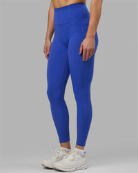 Woman wearing Fusion Ultra High-Rise Full Length Legging Pockets - Power Cobalt | Model:Hannah | Size:S | Thumbnail Index: 7