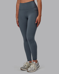 Woman wearing Fusion Ultra High-Rise Full Length Legging Pockets - Turbulence | Model:Sophie | Size:S | Thumbnail Index: 5