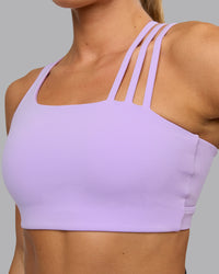 Woman wearing Galvanise Sports Bra - Pale Lilac | Thumbnail Index: 5
