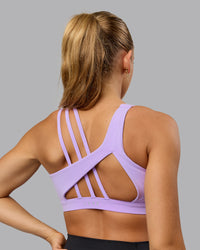 Woman wearing Galvanise Sports Bra - Pale Lilac | Thumbnail Index: 7