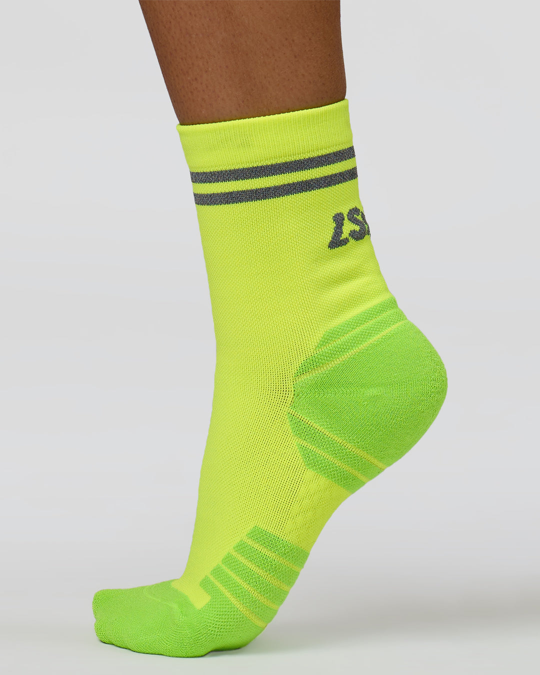 Hype Performance Quarter Socks 2.0 - Lime Glo-Reflective - view 2