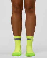 Hype Performance Quarter Socks 2.0 - Lime Glo-Reflective | Thumbnail Index: 0
