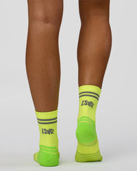 Hype Performance Quarter Socks 2.0 - Lime Glo-Reflective | Thumbnail Index: 4