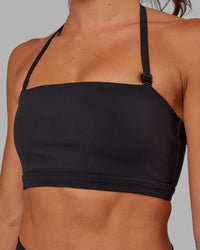 Woman wearing Inspire Sports Bra - Black | Thumbnail Index: 9