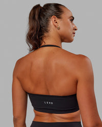 Woman wearing Inspire Sports Bra - Black | Thumbnail Index: 5