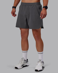Man wearing Lift 6" Lined Performance Shorts - Dark Storm | Thumbnail Index: 0