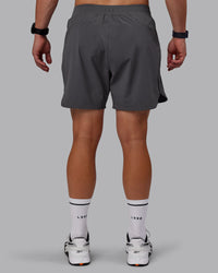 Man wearing Lift 6" Lined Performance Shorts - Dark Storm | Thumbnail Index: 3