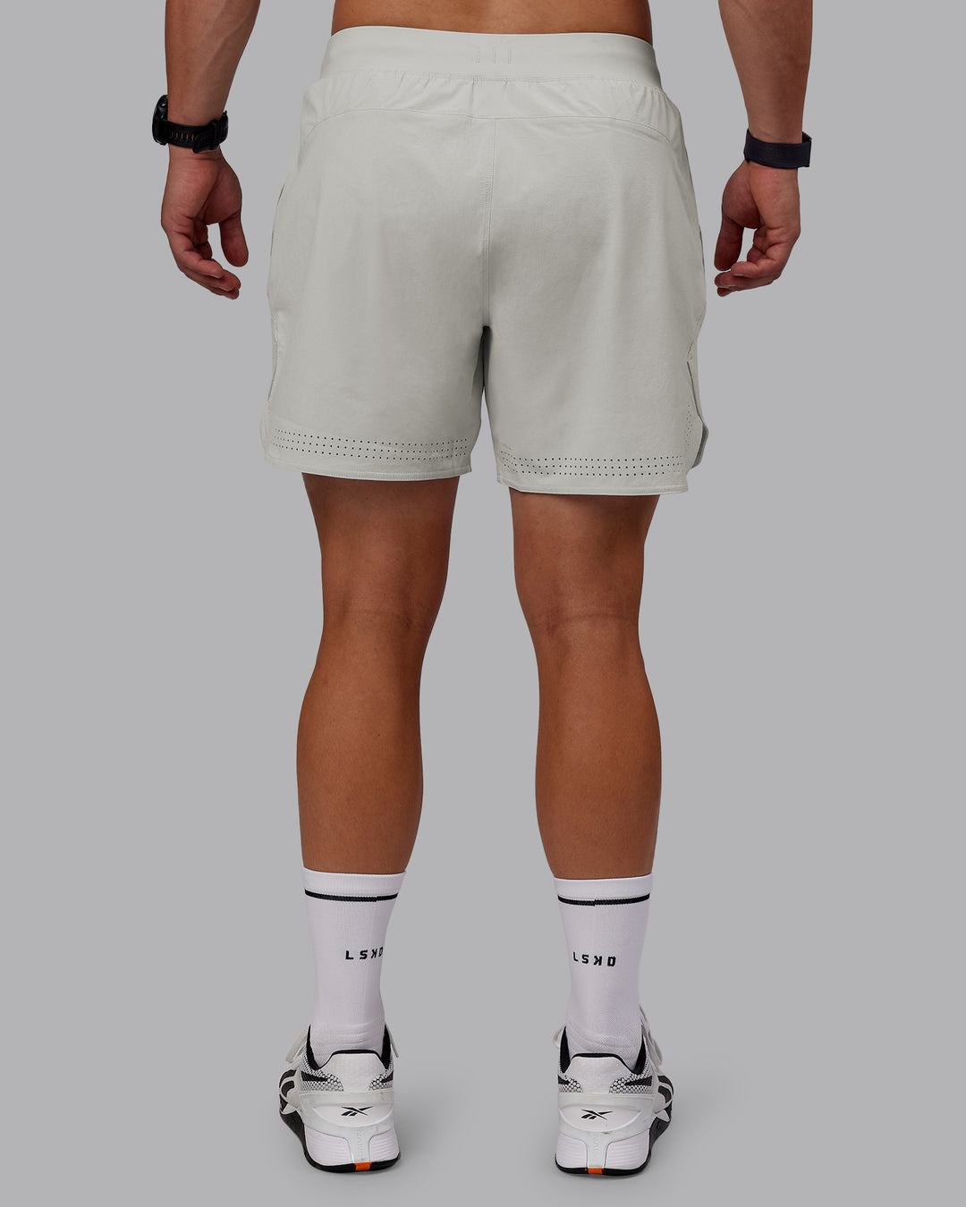 Man wearing Lift 6" Lined Performance Shorts - Digital Mist - view 4