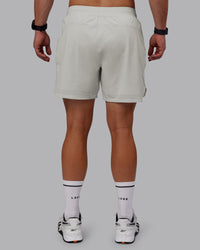 Man wearing Lift 6" Lined Performance Shorts - Digital Mist | Thumbnail Index: 3