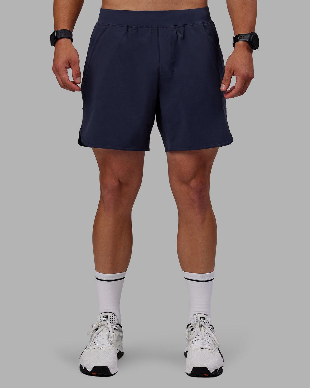 Man wearing Lift 6" Lined Performance Shorts - Future Navy - view 1