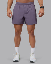 Man wearing Lift 6" Lined Performance Shorts - Purple Sage | Thumbnail Index: 8