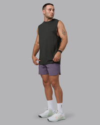 Man wearing Lift 6" Lined Performance Shorts - Purple Sage | Thumbnail Index: 5