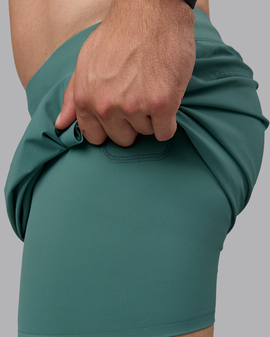 Man wearing Lift 6" Lined Performance Shorts - Sagebrush - view 2