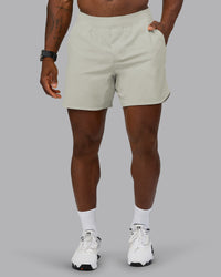 Man wearing Lift 6" Performance Short - Bone | Model:Sam | Size:L | Thumbnail Index: 2