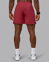 Man wearing Lift 6" Performance Short - Claret | Model:Sam | Size:L | Thumbnail Index: 3