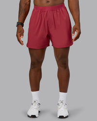 Man wearing Lift 6" Performance Short - Claret | Model:Sam | Size:L | Thumbnail Index: 0