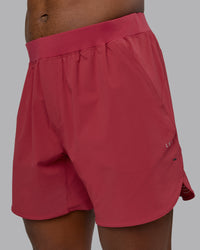 Man wearing Lift 6" Performance Short - Claret | Model:Sam | Size:L | Thumbnail Index: 1