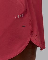 Man wearing Lift 6" Performance Short - Claret | Model:Sam | Size:L | Thumbnail Index: 6