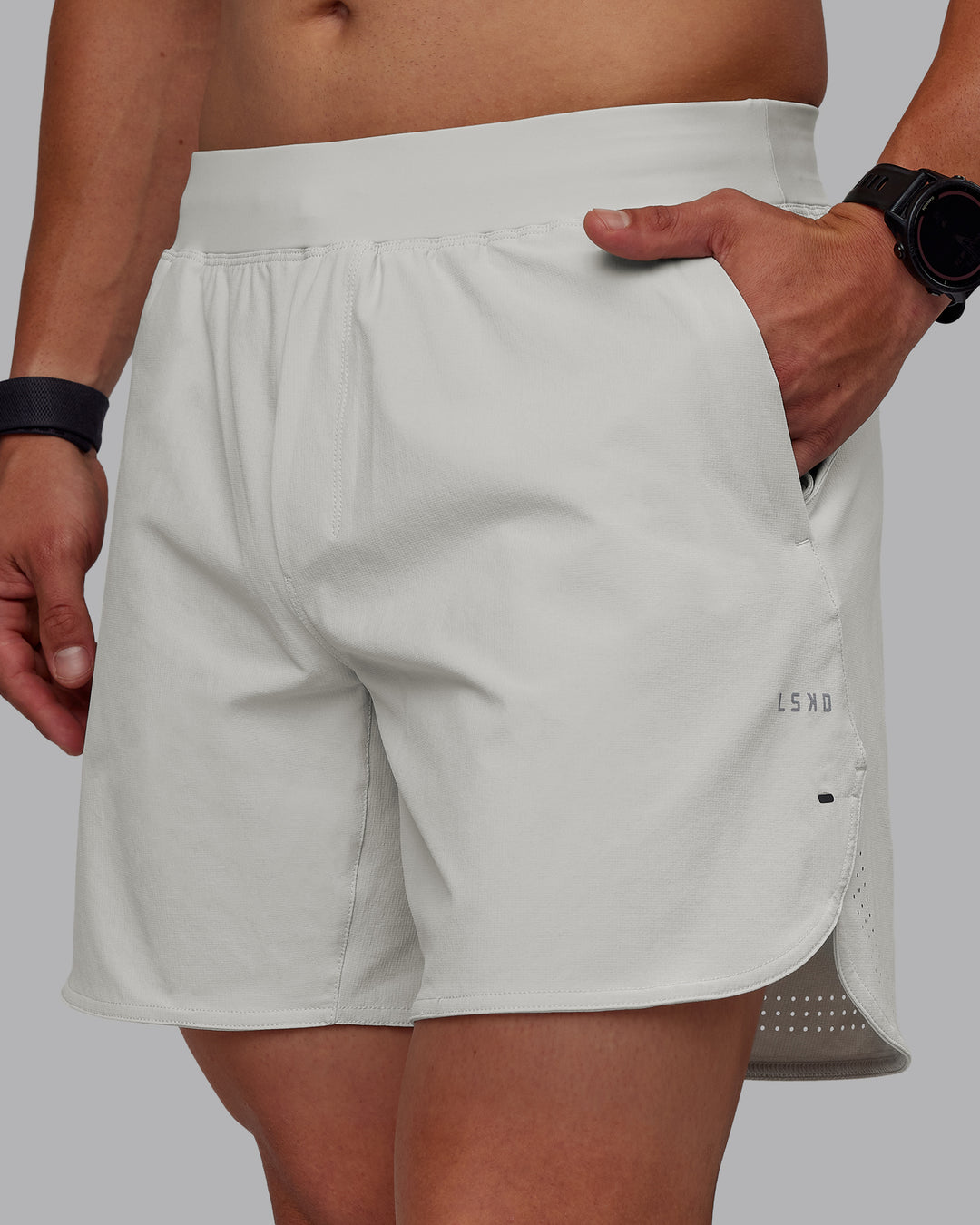 Man wearing Lift 6" Performance Shorts - Digital Mist - view 3
