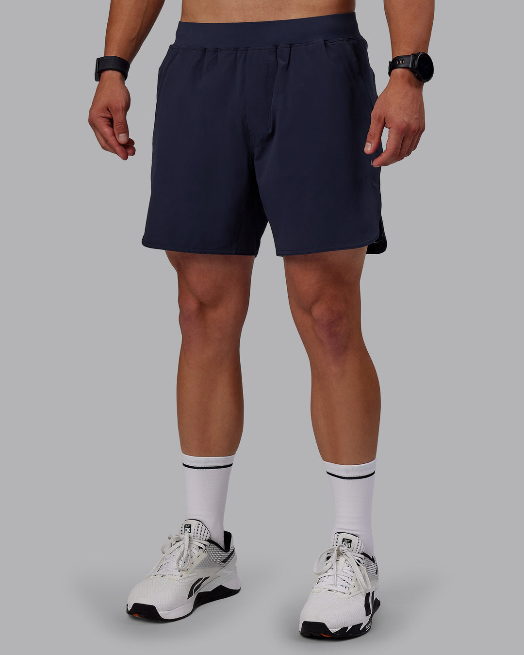 Man wearing Lift 6" Performance Shorts - Future Navy - view 6