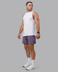 Man wearing Lift 6" Performance Shorts - Purple Sage | Thumbnail Index: 1